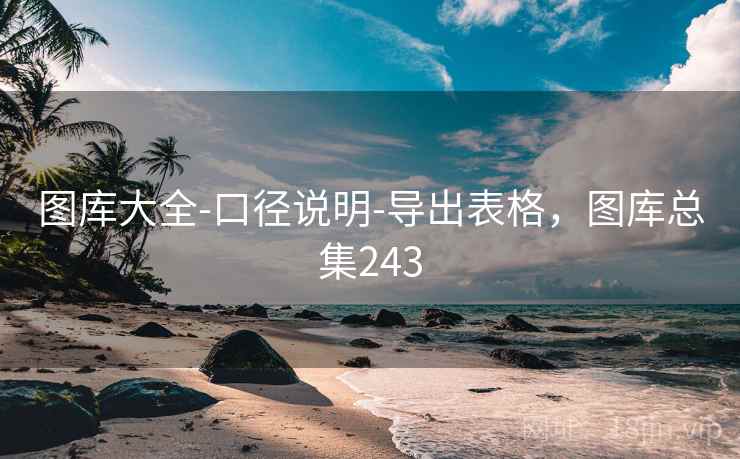 图库大全-口径说明-导出表格，图库总集243